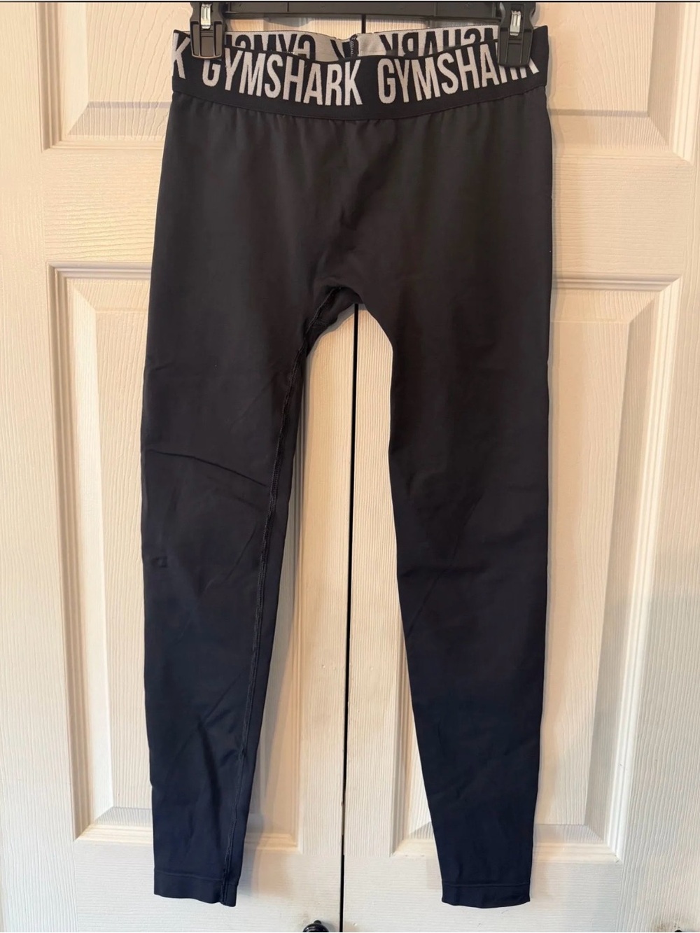 Gymshark Black Leggings with Branded Waistband